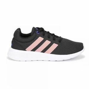 Sale! Adidas Women's Lite Racer RunningShoes Black w Pink Stripe Size 11